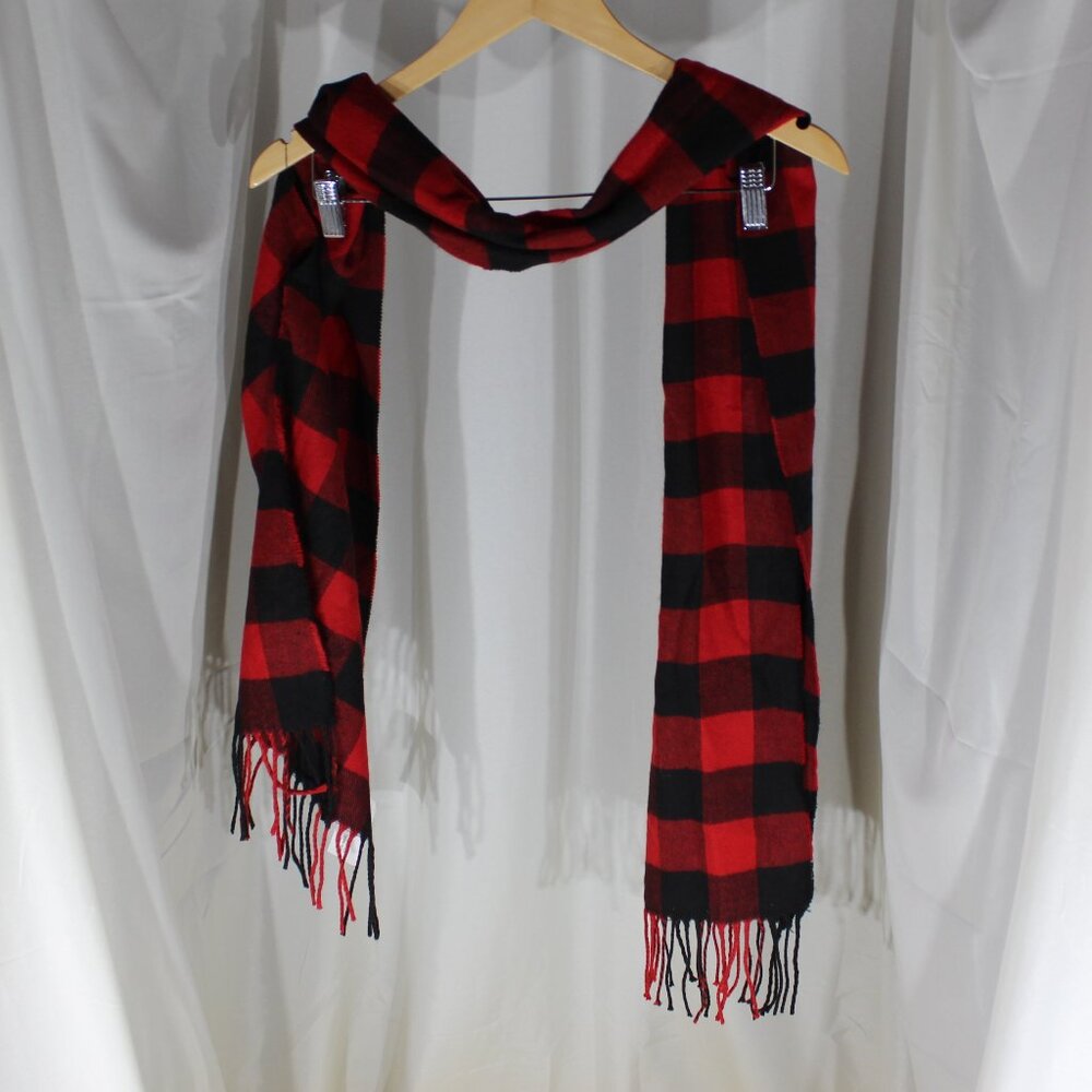 Mirabeau Buffalo Plaid Red/Black Scarf